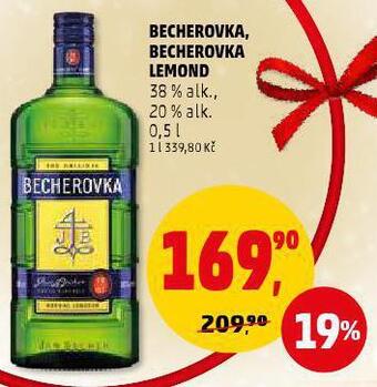 Penny Market Becherovka, becherovka lemond nabídka