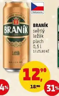 Penny Market Pivo braník plech nabídka