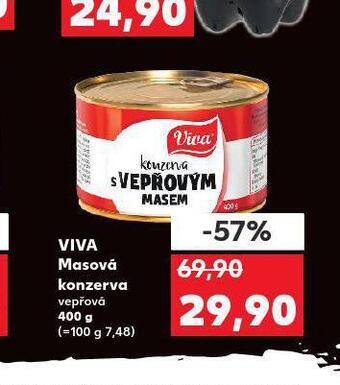 Kaufland Viva masová konzerva nabídka