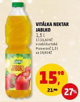 Penny Market Vitálka nektar jablko nabídka