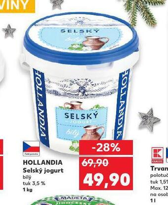 Kaufland Hollandia selský jogurt nabídka