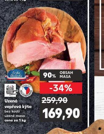Kaufland Uzená vepřová kýta bez kosti nabídka