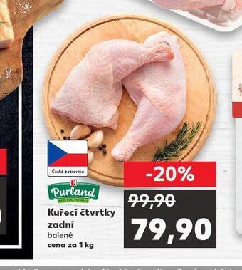 Kaufland Kuřecí čtvrtky zadní nabídka