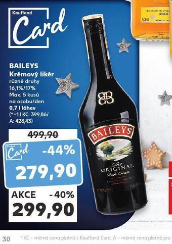 Kaufland Baileys krémový likér nabídka