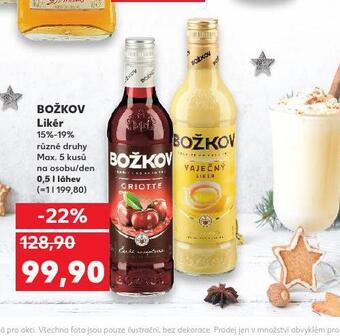 Kaufland Božkov likér nabídka