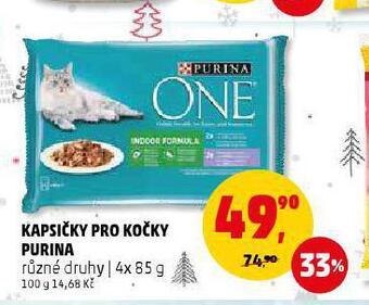 Penny Market Purina one kapsičky pro kočky nabídka