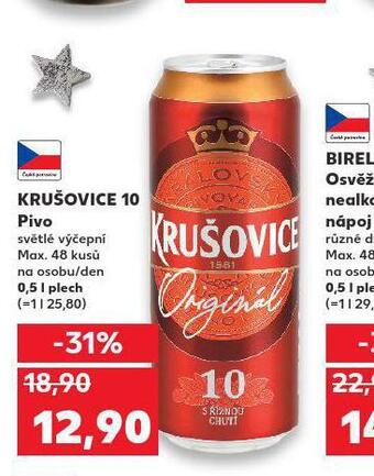 Kaufland Pivo krušovice 10 nabídka