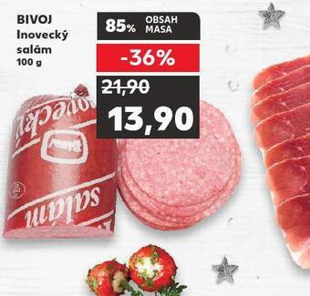 Kaufland Bivoj inovecký salám nabídka