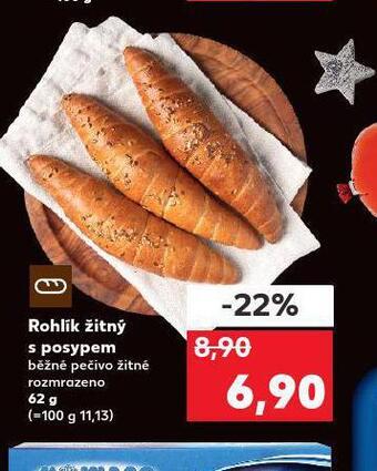 Kaufland Rohlík žitný s posypem nabídka
