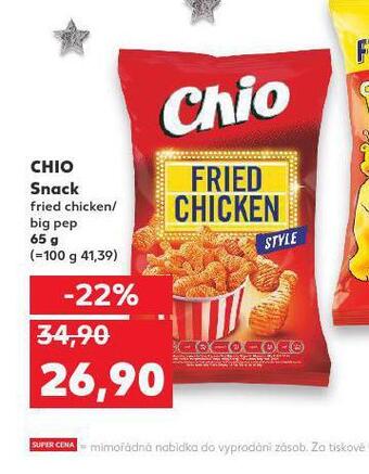 Kaufland Chio snack nabídka