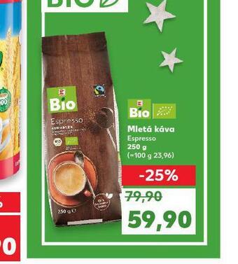 Kaufland Mletá káva espresso nabídka