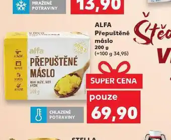 Kaufland Alfa přepuštěné máslo nabídka