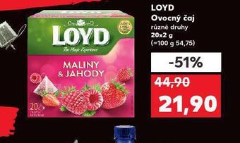 Kaufland Loyd ovocný čaj nabídka