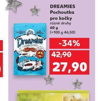 Kaufland Dreamies pochoutky pro kočky nabídka