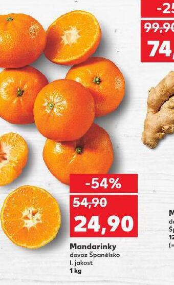 Kaufland Mandarinky nabídka