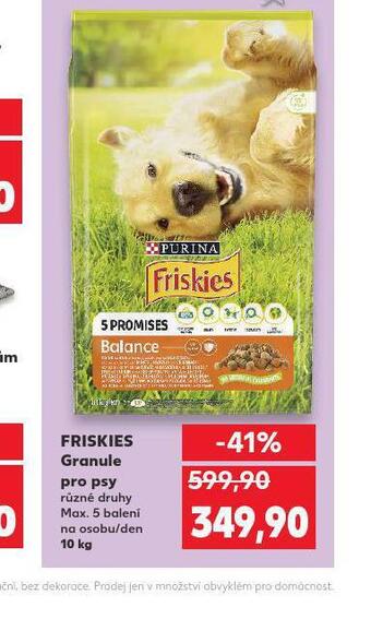 Kaufland Friskies granule pro psy nabídka