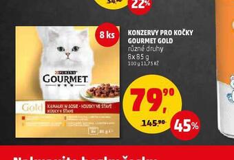 Penny Market Gourmet gold konzervy pro kočky nabídka