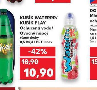 Kaufland Kubík waterrr / kubík play nabídka