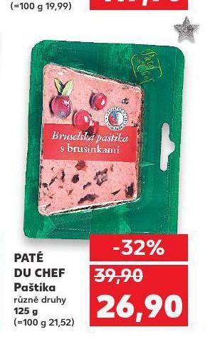 Kaufland Paté de chef paštika nabídka