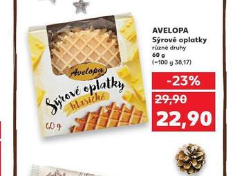 Kaufland Avelopa sýrové oplatky nabídka