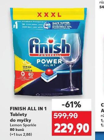 Kaufland Finish all in 1 tablety do myčky nabídka