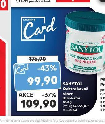 Kaufland Sanytol odstraňovač skvrn nabídka