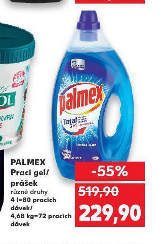 Kaufland Palmex prací gel / prášek nabídka