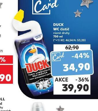 Kaufland Duck wc čistič nabídka