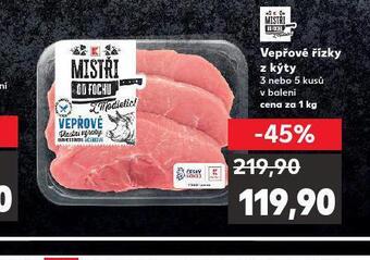 Kaufland Vepřové řízky z kýty nabídka
