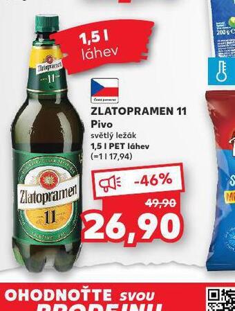Kaufland Pivo zlatopramen 11 nabídka