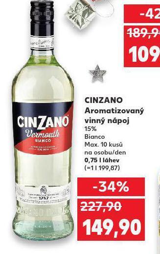 Kaufland Cinzano nabídka