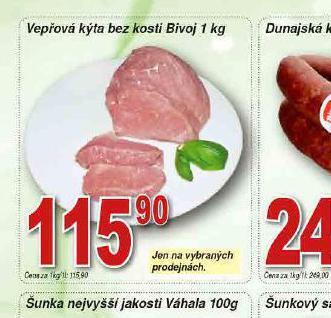 Hruška Vepřová kýta bez kosti nabídka
