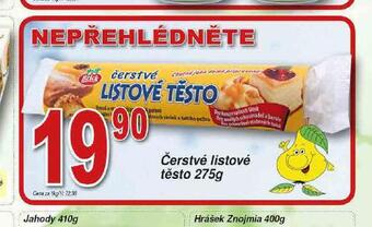 Hruška Čerstvé listové těsto nabídka