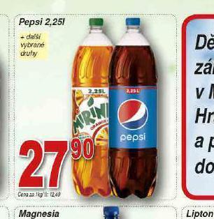 Hruška Pepsi, mirinda nabídka