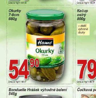 Hruška Hamé okurky 7-9 cm nabídka
