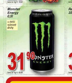 Hruška Monster energy nabídka