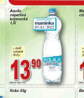 Hruška Aquila neperlivá kojenecká nabídka