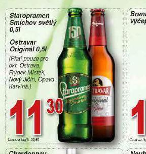 Hruška Pivo staropramen smíchov nabídka