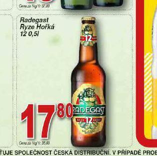 Hruška Pivo radegast ryze hořká 12 nabídka