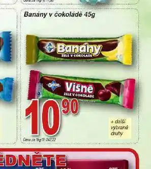 Hruška Orion banány v čokoládě nabídka