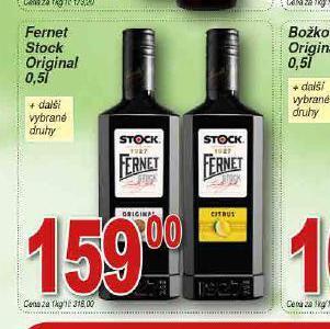 Hruška Fernet stock original nabídka