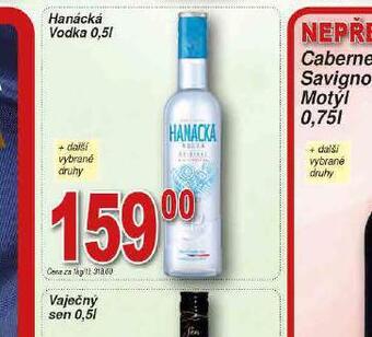 Hruška Hanácká vodka nabídka