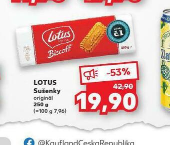 Kaufland Lotus sušenky nabídka