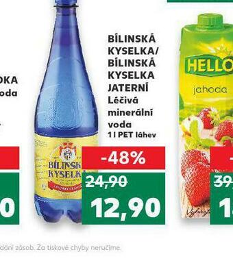 Kaufland Bílinksá kyselka jaterní nabídka