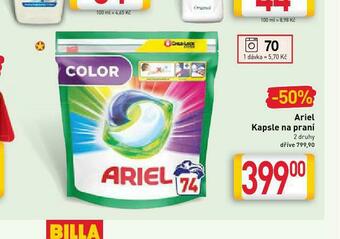 Billa Ariel kapsle na praní nabídka