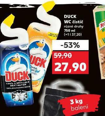 Kaufland Duck wc čistič nabídka
