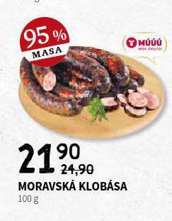 Terno Moravská klobása nabídka