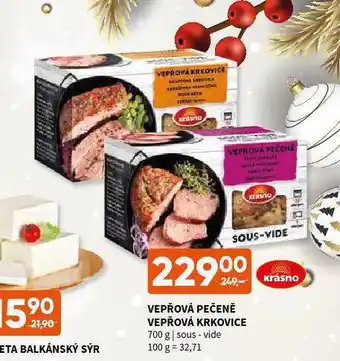 Terno Vepřová pečeně sous vide nabídka
