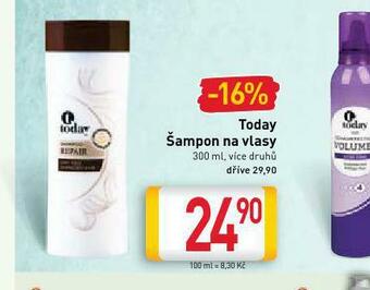 Billa Today šampon nabídka