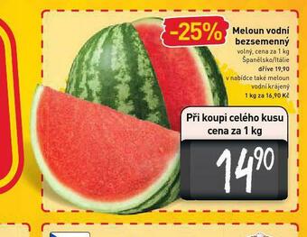 Billa Meloun vodní bezsemenný nabídka